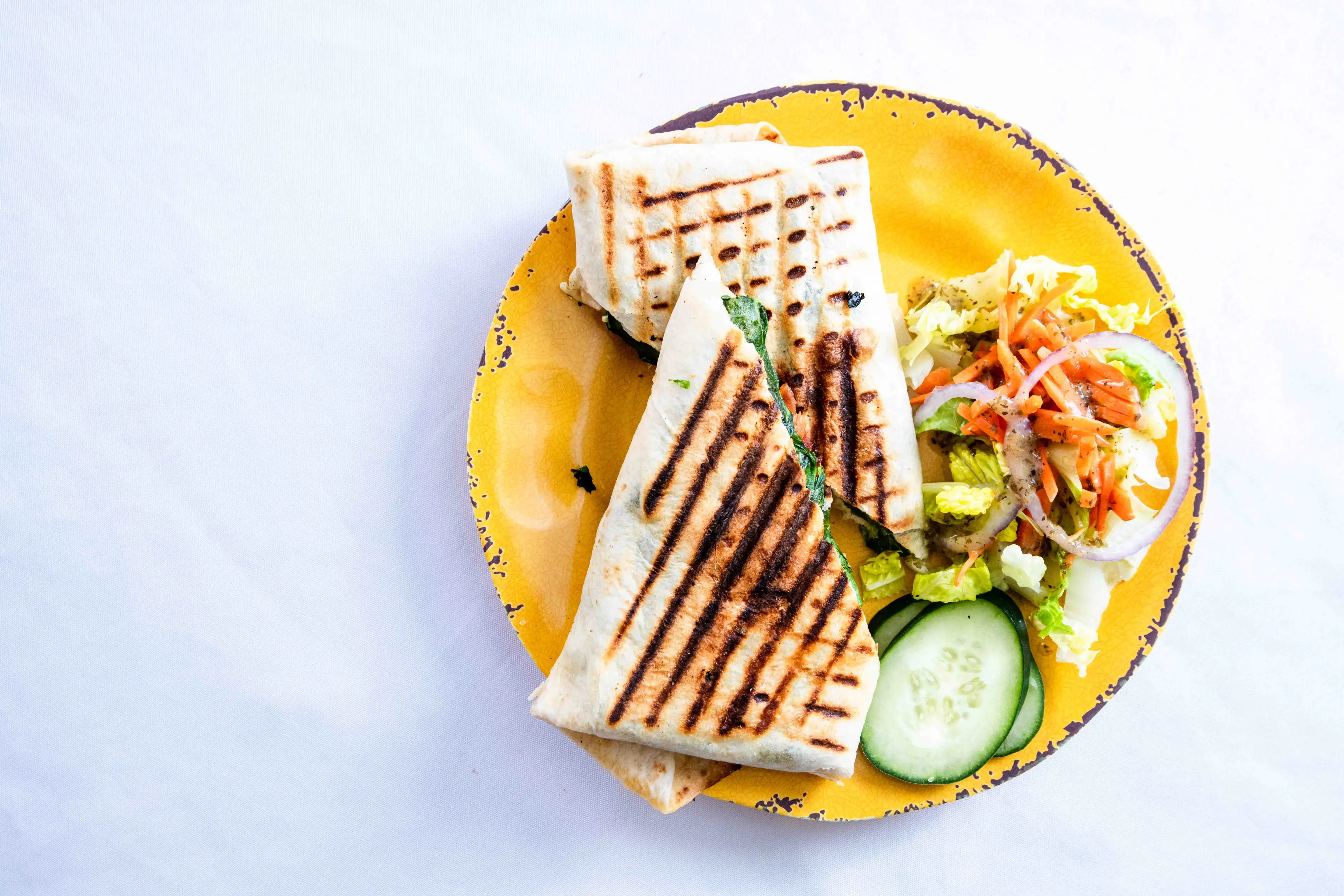 Hummus and Vegetable Wrap